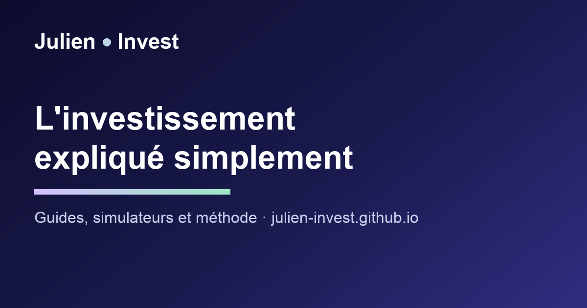 Vidéo Julien Invest